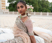 Royal Blush Pink Bridal Lehenga Choli Dupatta Dress