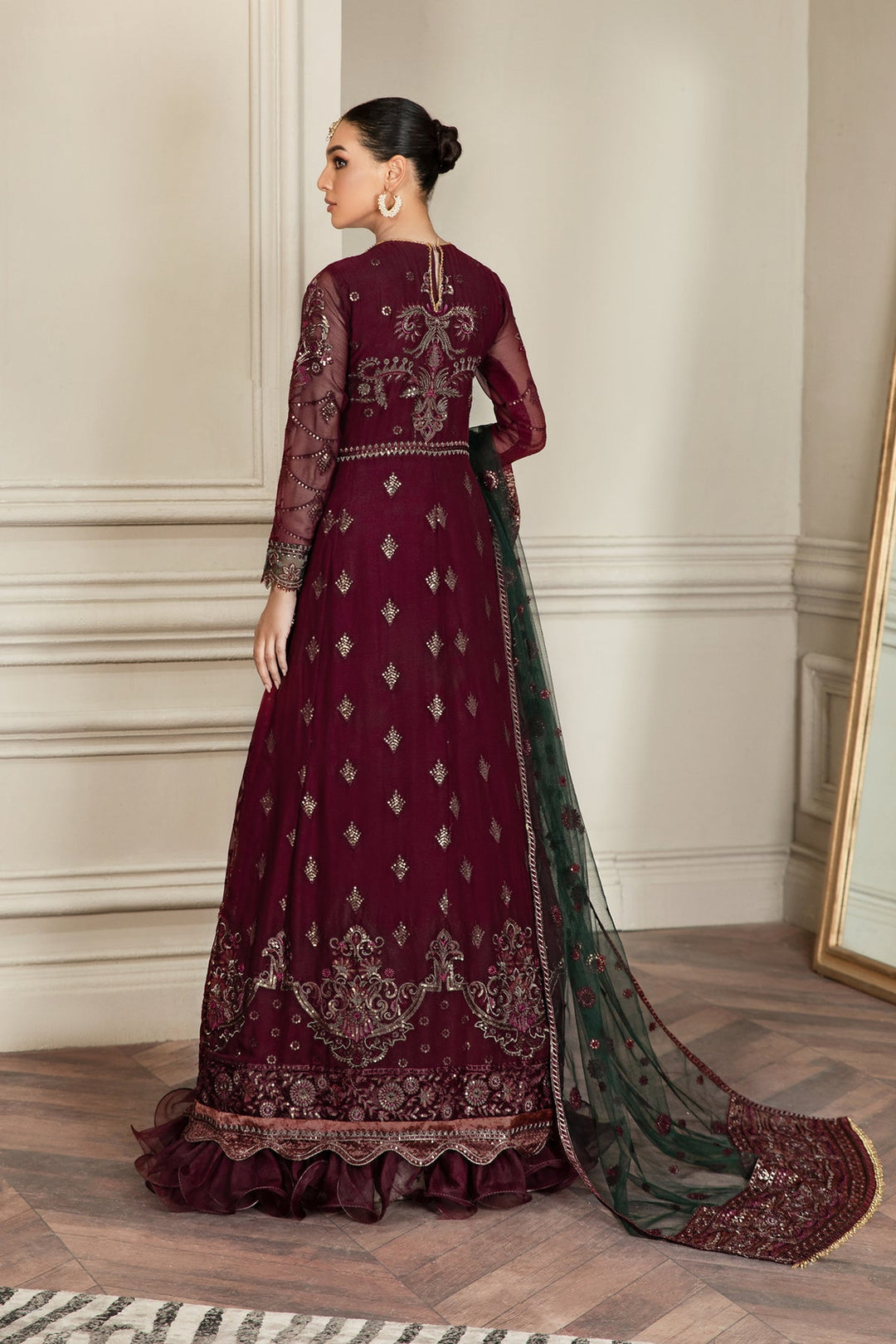 Majestic Pishwas & Lehenga Bridal Dress - Premium Quality