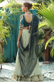 Royal Color Pakistani Embroidered Lehenga Choli Wedding Dress 2023