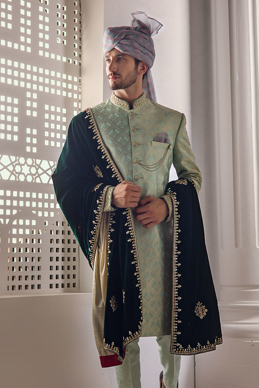 Royal Designer Groom Sherwani with Punjabi Turban 2022
