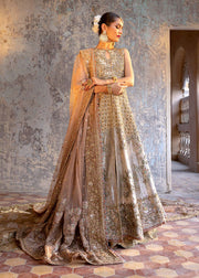 Royal Embellished Pakistani Bridal Gown with Lehenga Dupatta