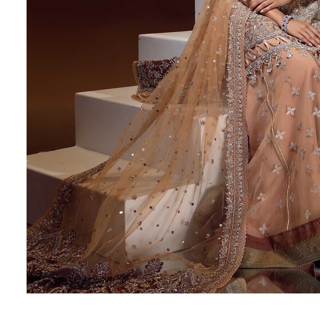 Royal Embellished Pakistani Bridal Sharara Kameez Wear