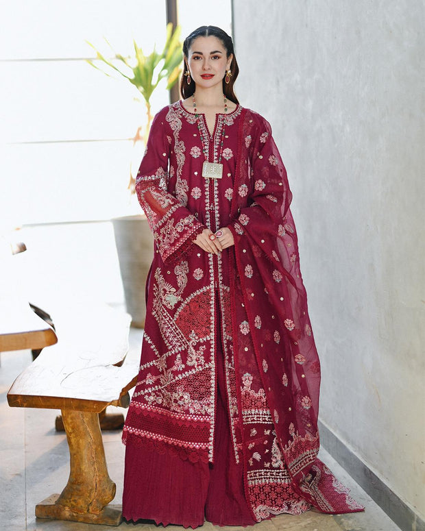 Royal Embroidered Kameez Trouser Pakistani Eid Dress