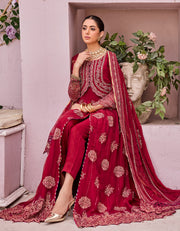 Royal Embroidered Kameez Trouser Pakistani Wedding Dress