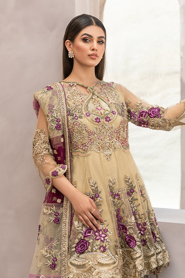 Royal Embroidered Pakistani Frock Sharara Dress for Eid Online