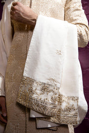 Royal Embroidered White Sherwani Pakistani Groom Dress Online