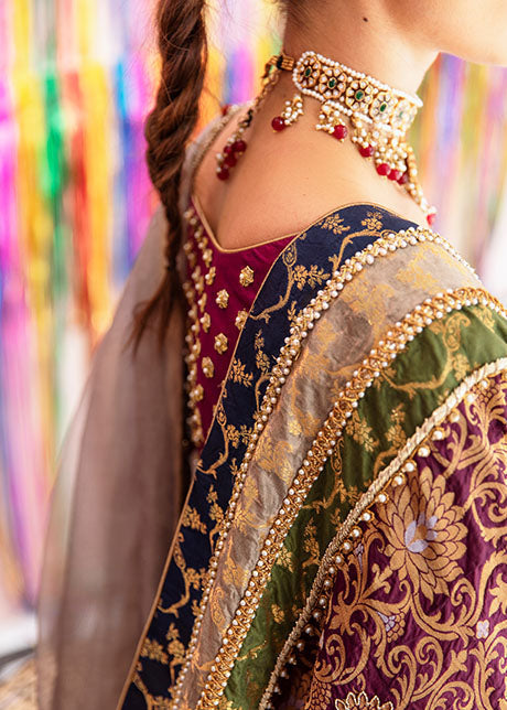 Elegant Front Open Pishwas - Premium Pakistani Bridal Dress