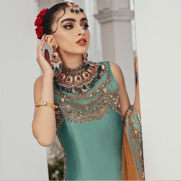 Royal Gharara Kameez Dupatta Pakistani Bridal Dress
