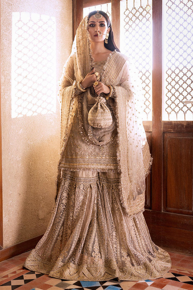 Royal Gharara Kameez Embroidered Pakistani Bridal Dress
