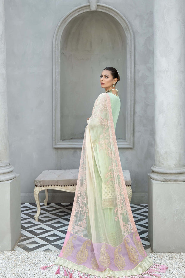 Royal Kameez Trouser Mint Green Pakistani Wedding Dress LARGE Royal Kameez Trouser Mint Green Pakistani Wedding Dress LARGE