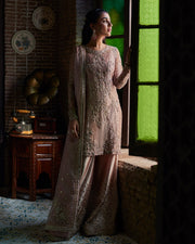 Royal Kameez Trouser Dupatta Pink Pakistani Wedding Dress