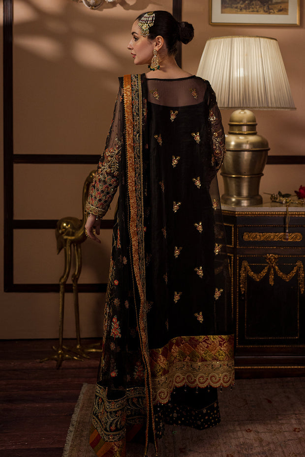 Royal Kameez Trouser Pakistani Black Dress for Wedding Online