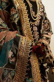 Royal Kameez Trouser Pakistani Black Dress for Wedding