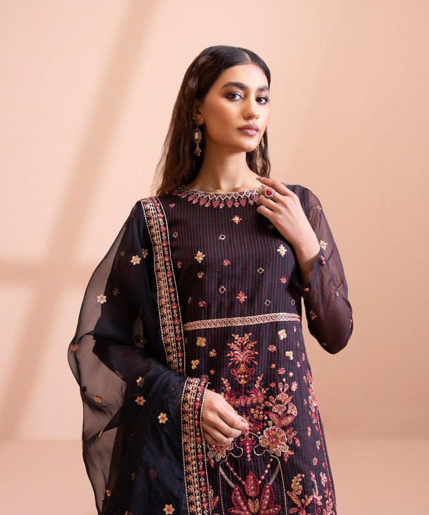 Royal Kameez Trouser Pakistani Eid Dress in Premium Organza