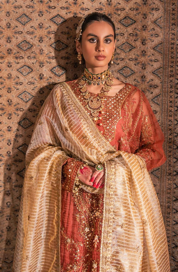 Royal Kameez and Crushed Sharara Pakistani Wedding Dress