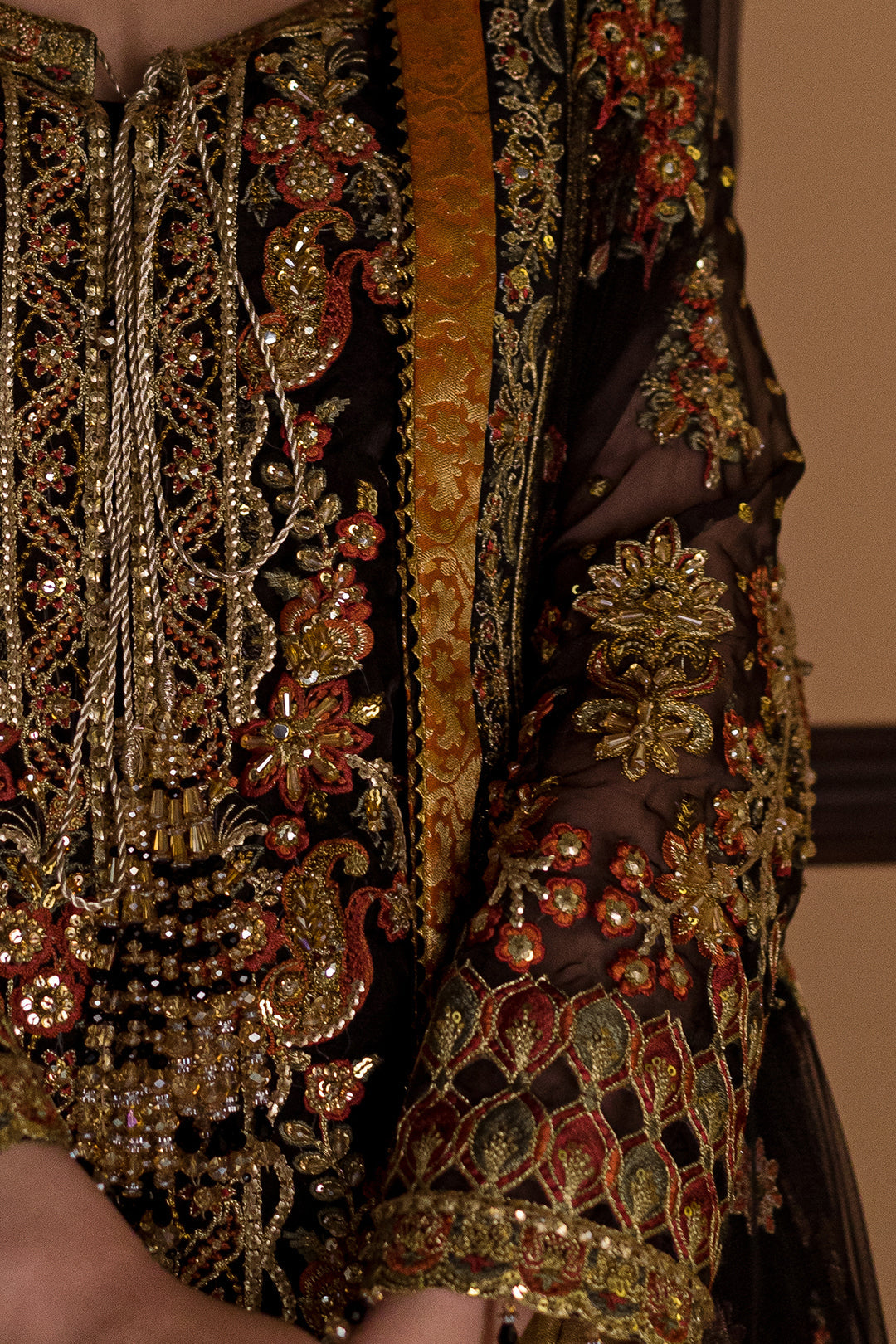 Royal Kameez and Trouser Pakistani Black Dress for Wedding