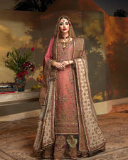 Royal Lehenga Kameez Dupatta Pink Pakistani Bridal Dress