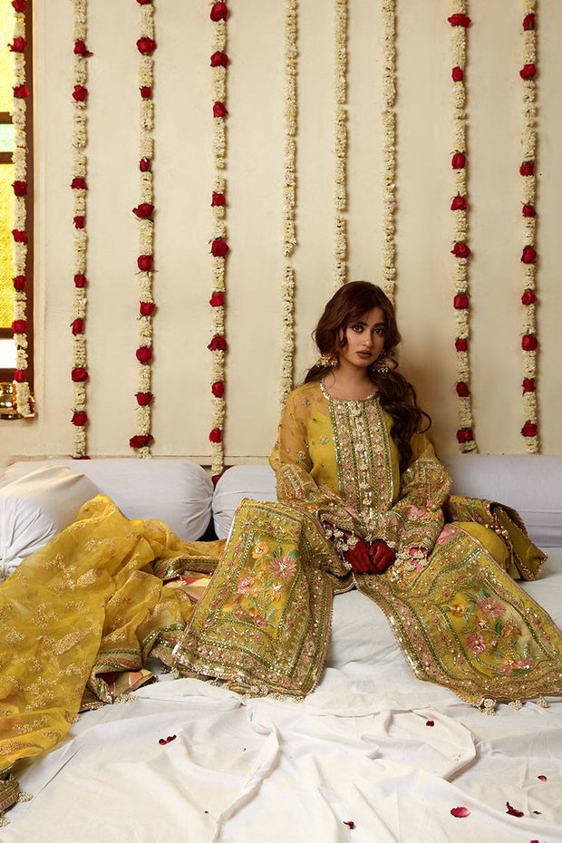Royal Mehndi Dress in Kameez Trouser Style