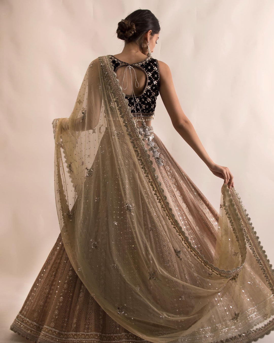 Elegant Royal Mirror Work Bridal Lehenga Choli