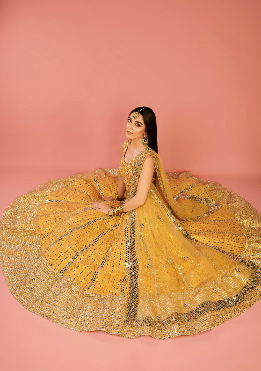 Stunning Yellow Pakistani Bridal Lehenga Choli for Your Wedding