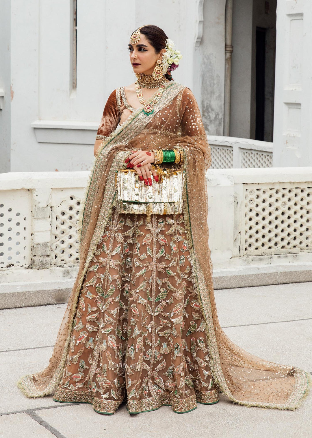 Exquisite Pakistani Bridal Lehenga and Choli Dress