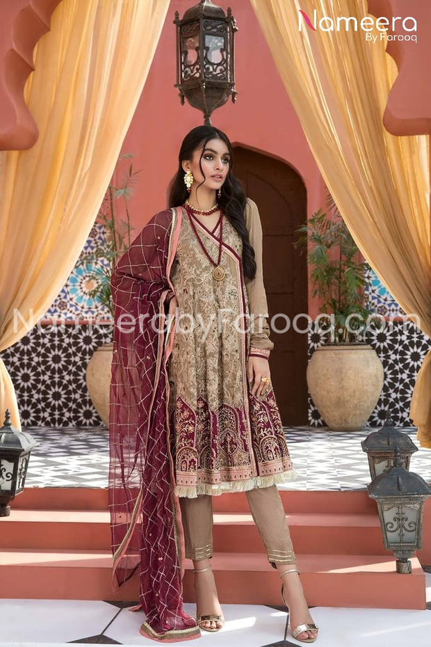 Angrakha Style Frock