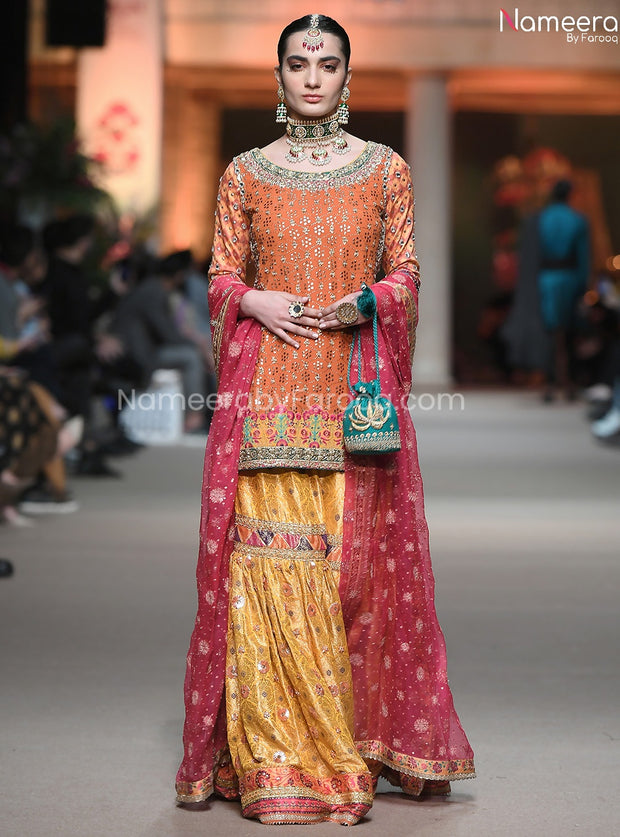 Banarsi Gharara with Short Kurti