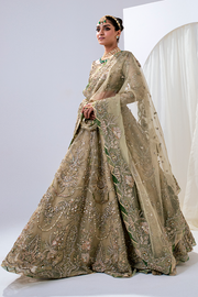 Royal Pakistani Bridal Dress in Embellished Lehenga Choli and Dupatta Style for Wedding