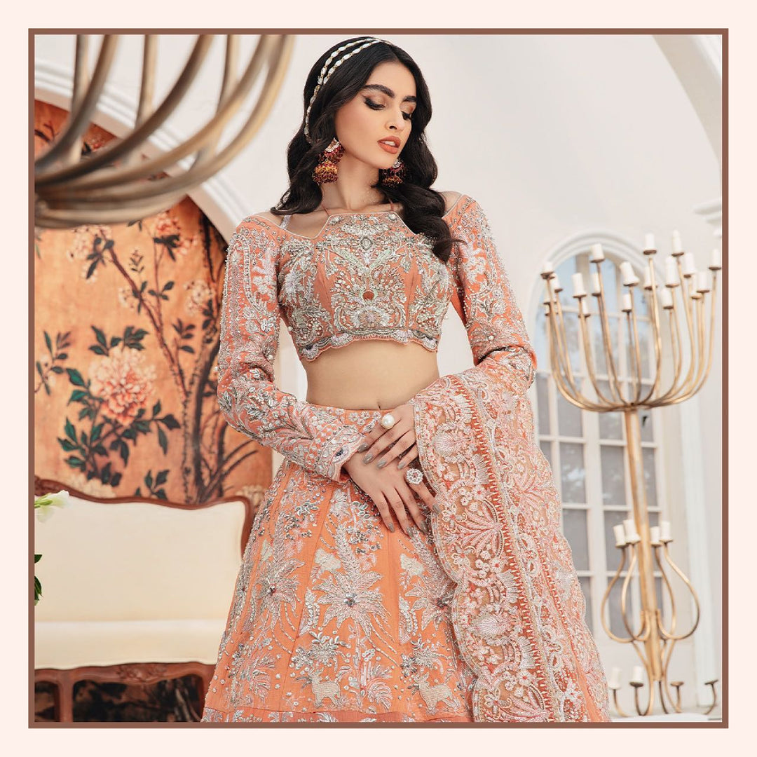 Premium Pakistani Bridal Lehenga Choli with Dupatta