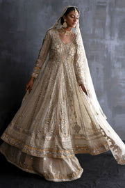 Royal Pakistani Bridal Dress in Pishwas and Lehenga Style