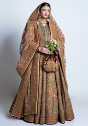 Royal Pakistani Bridal Lehenga Dress with Shirt and Dupatta
