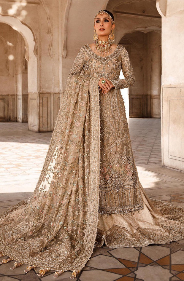 Royal Pakistani Bridal Lehenga Kameez and Dupatta Dress