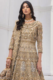 Royal Pakistani Bridal Maxi with Lehenga and Dupatta Dress