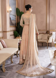 Royal Pakistani Bridal Pishwas Frock Dupatta and Sharara Suit
