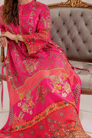Royal Pakistani Eid Dress in Raw Silk Kameez Trouser Style