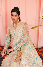 Royal Pakistani Gown Dress with Farshi Sharara 2022