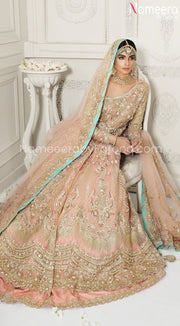 Royal Pakistani Lehenga Bridal with Embroidery Front Look