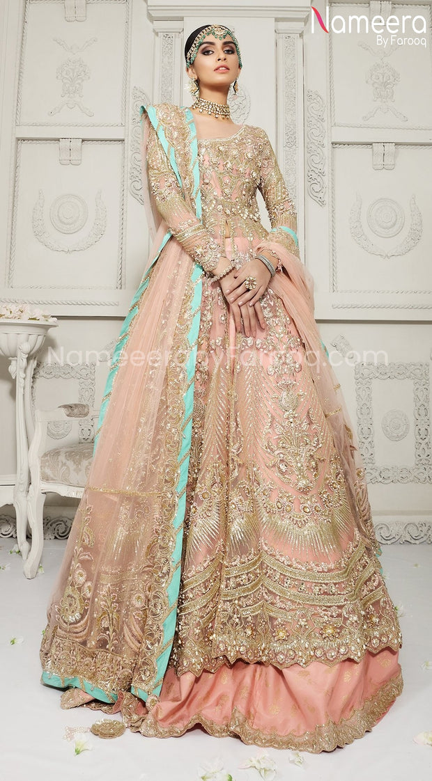 Royal Pakistani Lehenga Bridal with Embroidery Overall Look