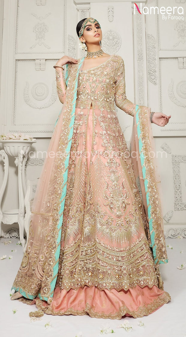 Royal Pakistani Lehenga Bridal with Embroidery