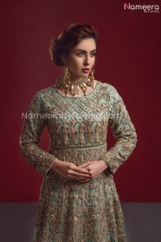 Royal Pakistani Online Maxi Dress for Bride 2021 Close Up