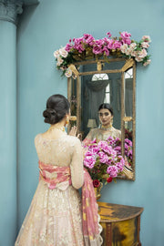Royal Pakistani Pishwas Dress in Frock Style for Wedding