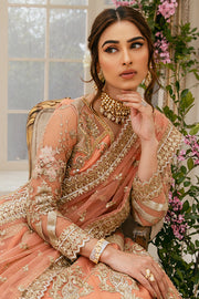Royal Pakistani Pishwas with Lehenga Dress for Bride