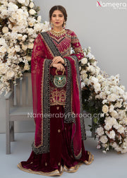 Royal Pakistani Sharara Suit for Wedding Wear