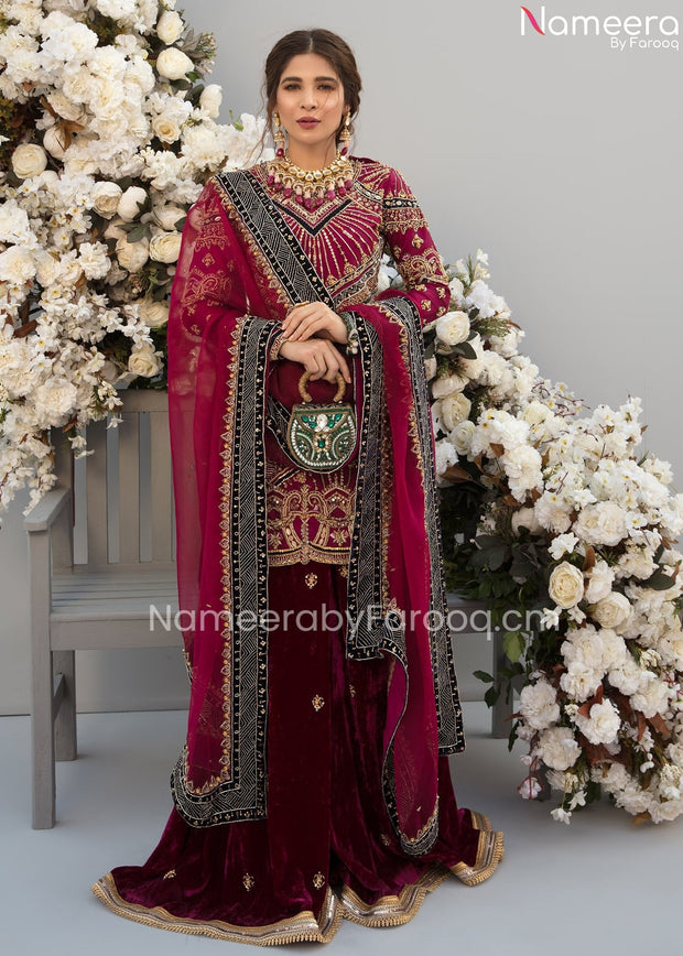 Royal Pakistani Sharara Suit for Wedding Wear