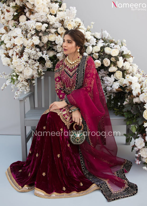 Royal Pakistani Sharara Suit for Wedding Wear