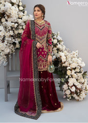 Royal Pakistani Sharara Suit for Wedding Wear