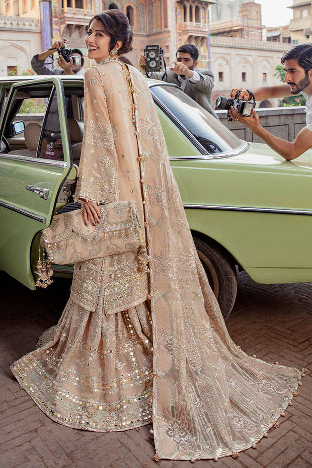 Royal Pakistani Wedding Dress in Gharara Kameez Dupatta Style