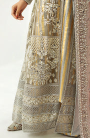 Royal Pakistani Wedding Dress in Open Kameez Trouser Style