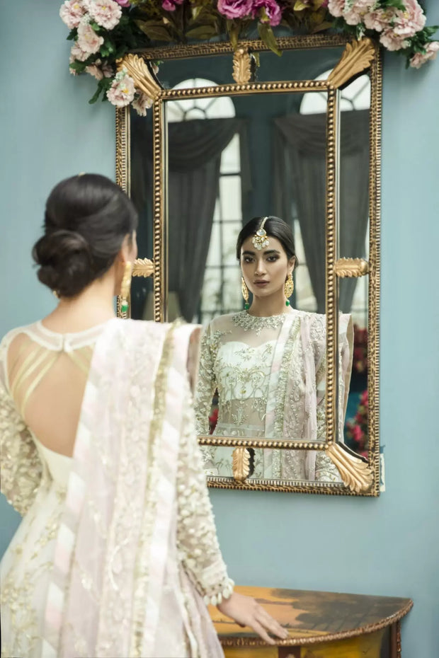 Royal Pakistani Wedding Dress in Pishwas Frock Trousers Style