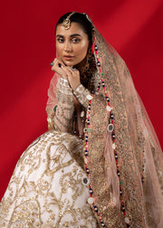 Royal Pakistani Wedding Dress in Pishwas and Lehenga Style